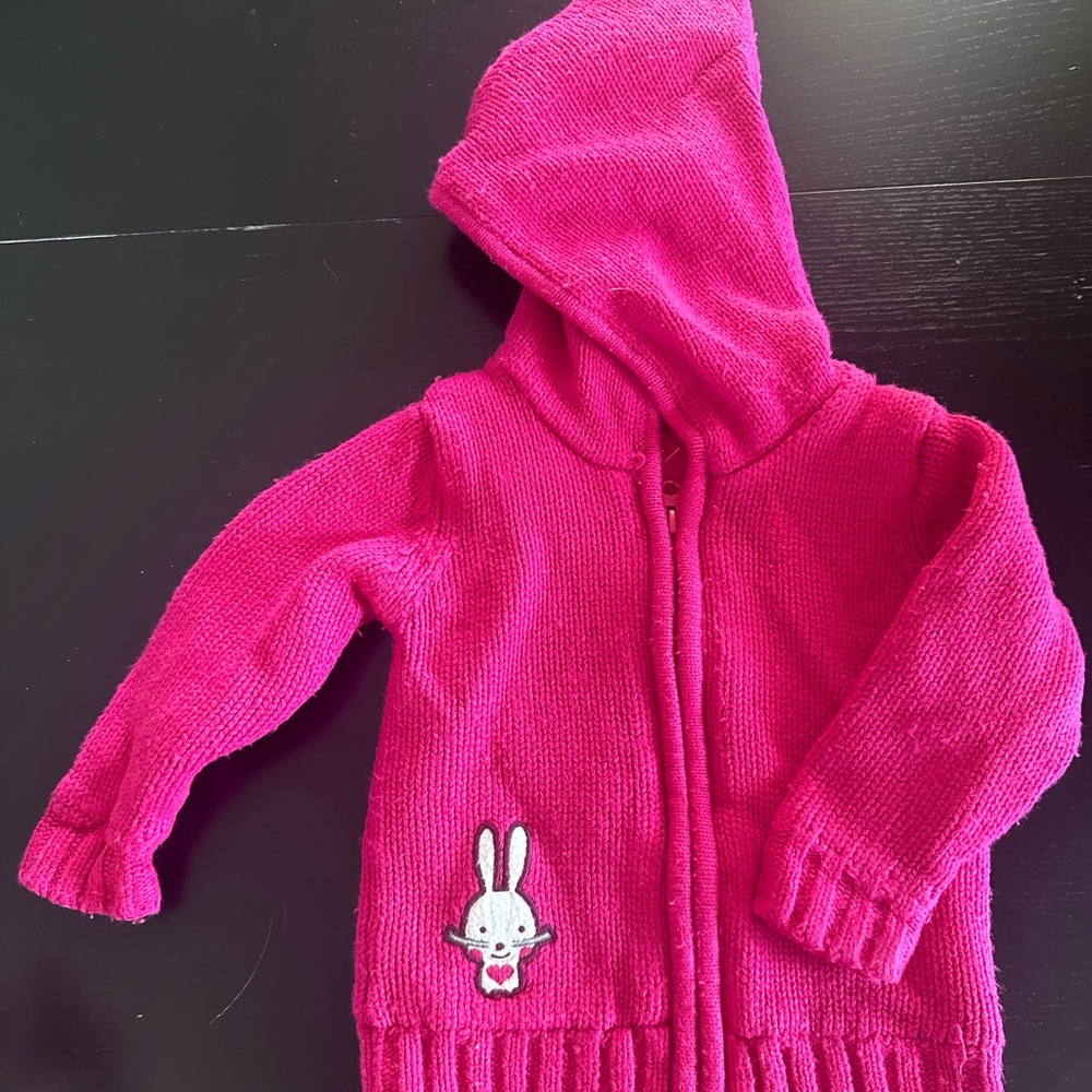 Lined with polar sweater for a baby girl